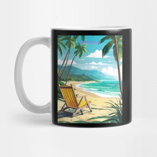 Jamaican Beach Art Print Mug